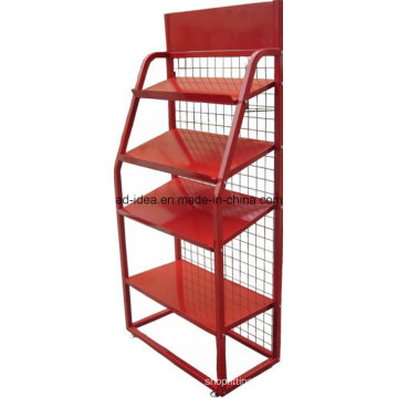 Red Metal Display Stand/ Exhibition for Ornaments, Cosmetic
